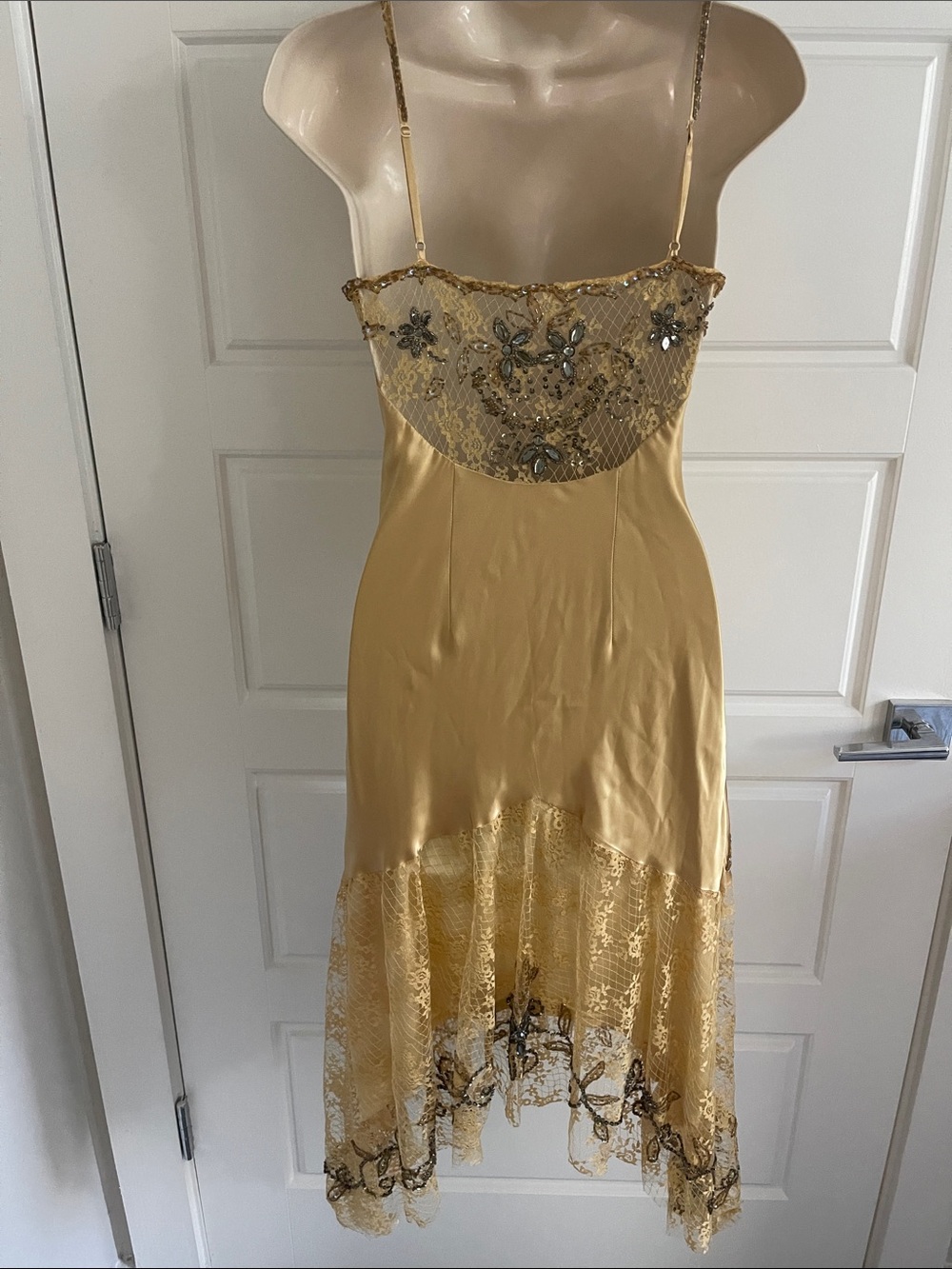 ✨Vintage Gold SUE WONG Fairy Dress size 2✨ - Picture 4 of 5